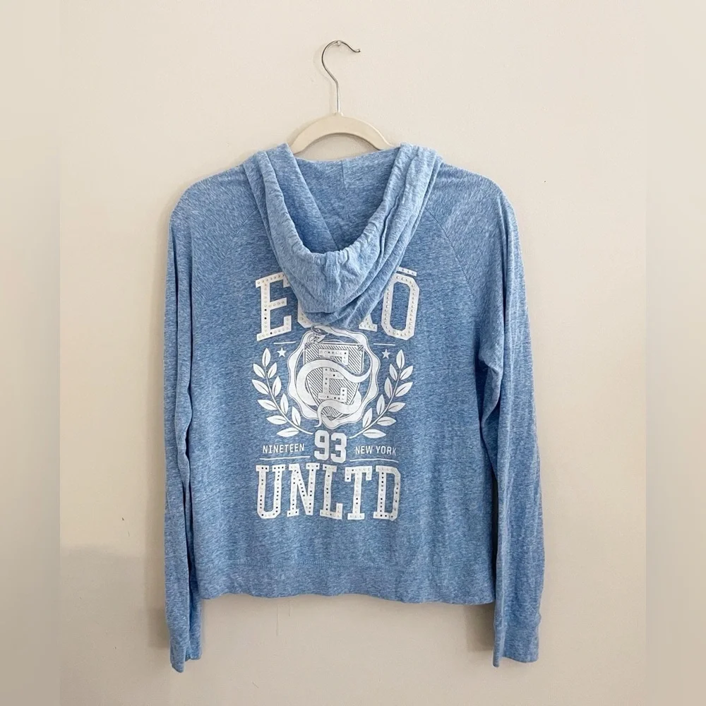 Ecko Unltd Y2K Bling Back Hoodie Jacket Casual Comfy School